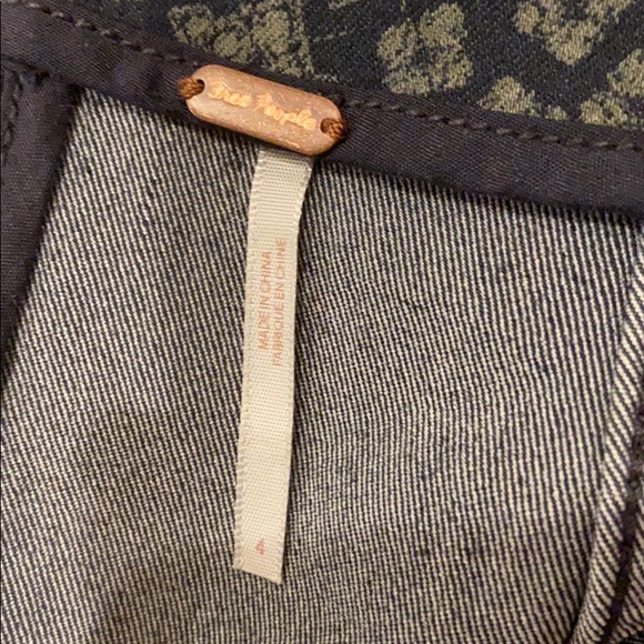 Free People Blue & Green Modern Femme Skirt 4 - Picture 7 of 9